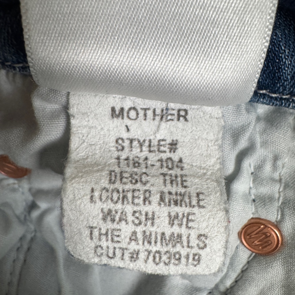 MOTHER The Looker Ankle Jeans in We The Animals‎ Size 27 - Picture 13 of 14